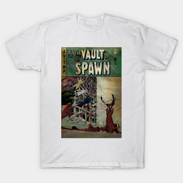 Dave Sim's The Vault of Spawn (distressed) T-Shirt by Matt Dow's AMOC TeePublic Shop